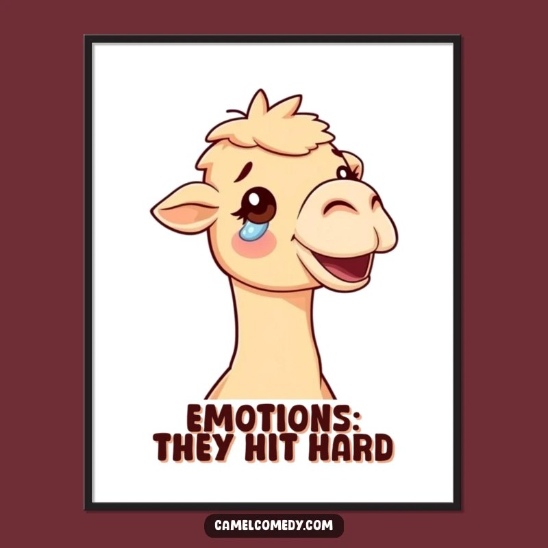 Free Printable Wall Art: Tearful Camel, Emotional Downloadable Decor for Inspiring Spaces