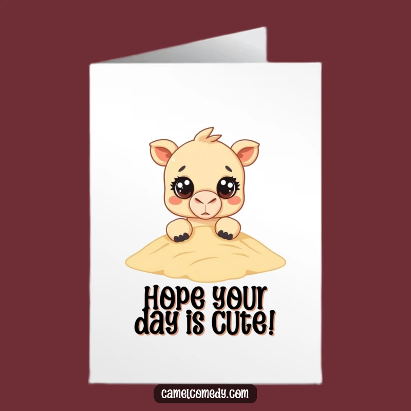 Free Printable Kawaii Camel Birthday Card: Cute Downloadable Gift for Kids and Adults