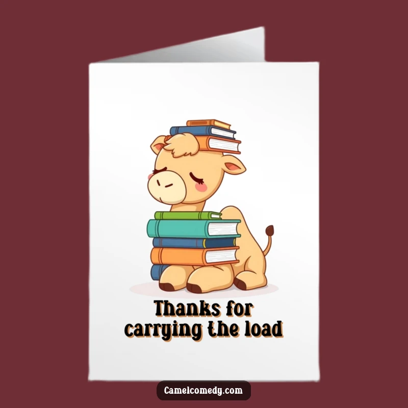 Free Printable Thank You Card: Sleepy Camel Books, Quirky Downloadable Gift