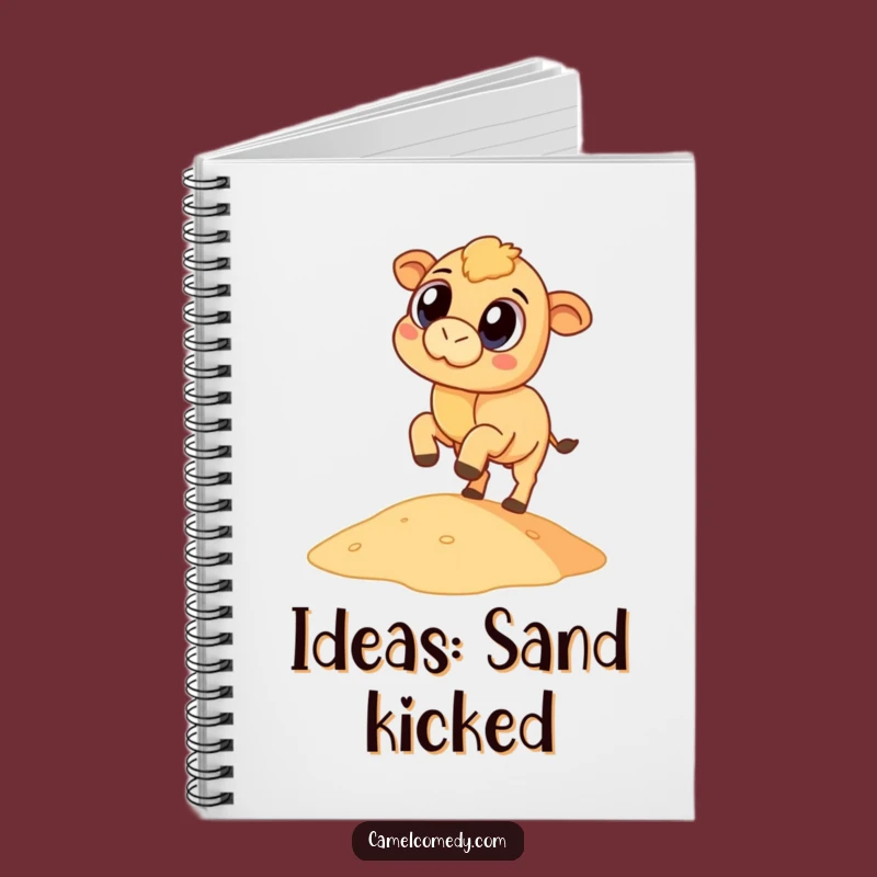 Funny Camel Dune Kicker Notebook - Humorous Camel Journal for Notes
