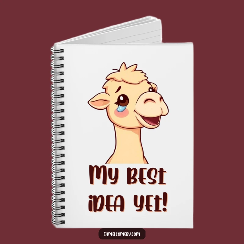 Funny Delighted Camel Notebook - Capture Joyful Thoughts