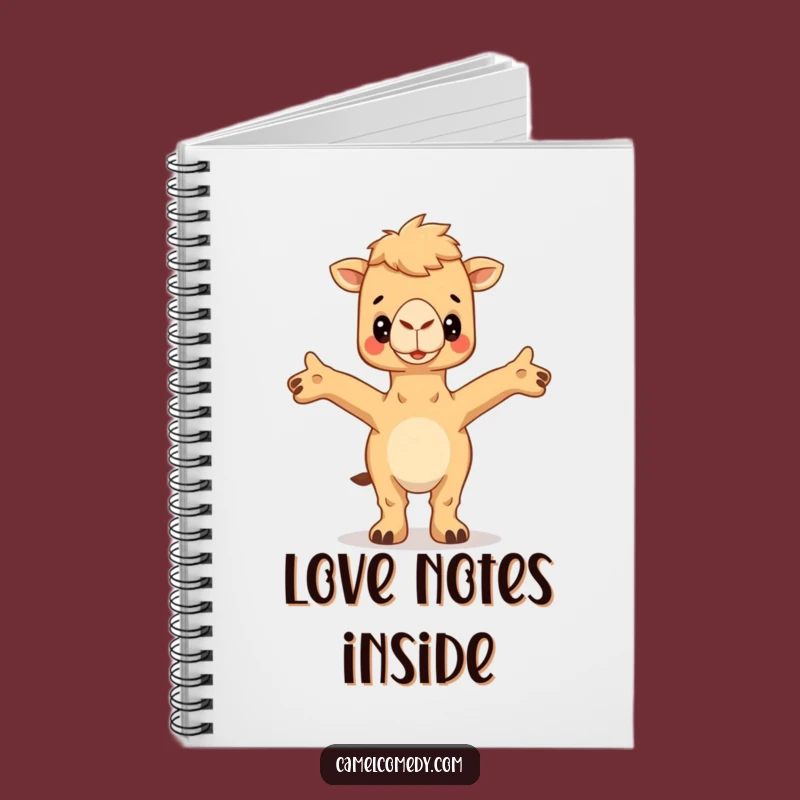 Funny Hugging Camel Notebook - Open Arms Journal, Perfect Humorous Gift for Notes