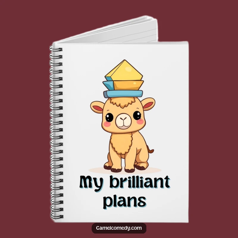 Funny Kawaii Camel Balancing Notebook - Jot Down Your Structured Ideas!