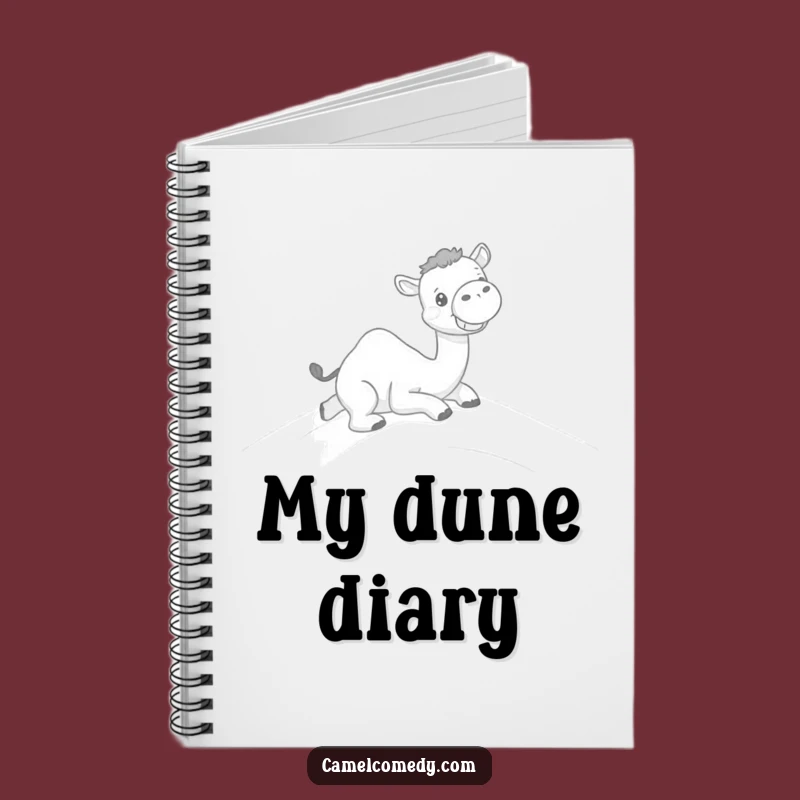 Funny Kawaii Camel Dune Slide Notebook - Hilarious Journal for Ideas