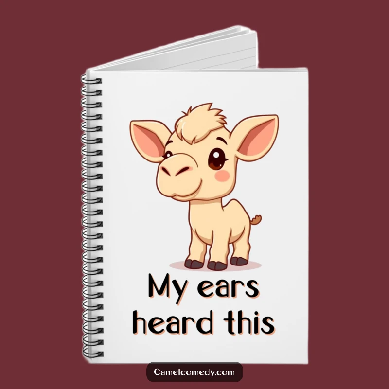 Funny Kawaii Camel Notebook: Listening Camel Journal, Perfect Humorous Gift
