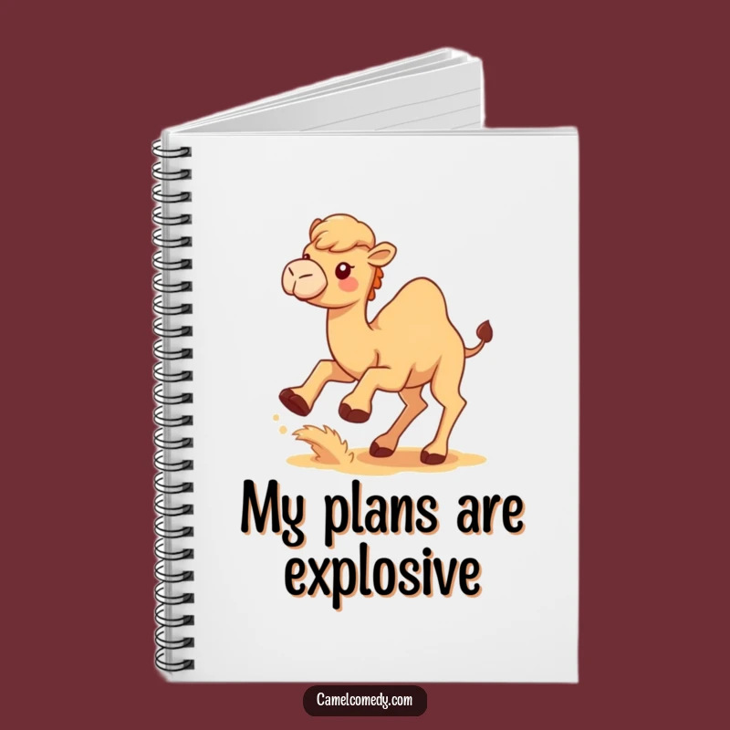 Funny Kawaii Camel Notebook: Sand-Kicking Camel Journal, Perfect Humorous Gift