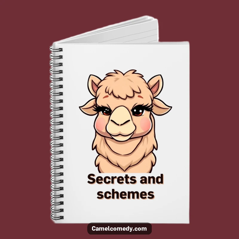 Funny Winking Camel Notebook - Cheeky Eyelash Journal, Perfect Humorous Gift for Writers