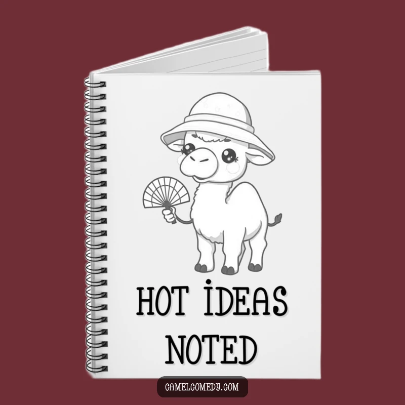 Funny Kawaii Camel Summer Notebook - Hilarious Journal for Hot Ideas