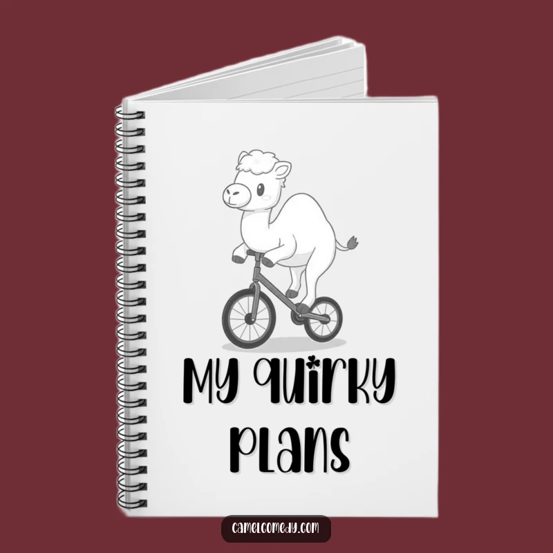 Funny Kawaii Camel Unicycle Notebook - Hilarious Journal for Ideas