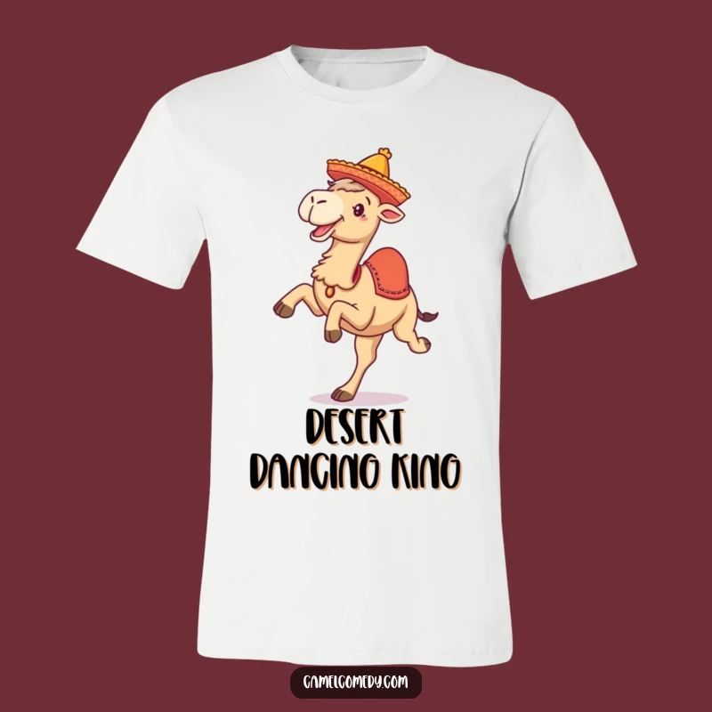 Funny Camel Sombrero Kicking Legs T-Shirt - Hilarious Desert Party Apparel