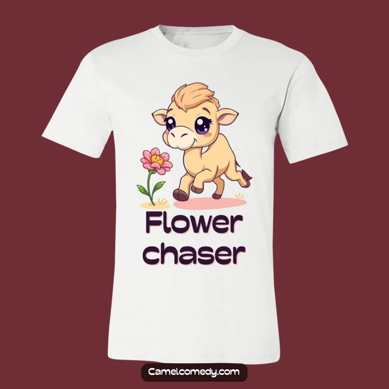 Funny Chasing Camel Tee - Playful Camel Shirt for Humorous Gifts
