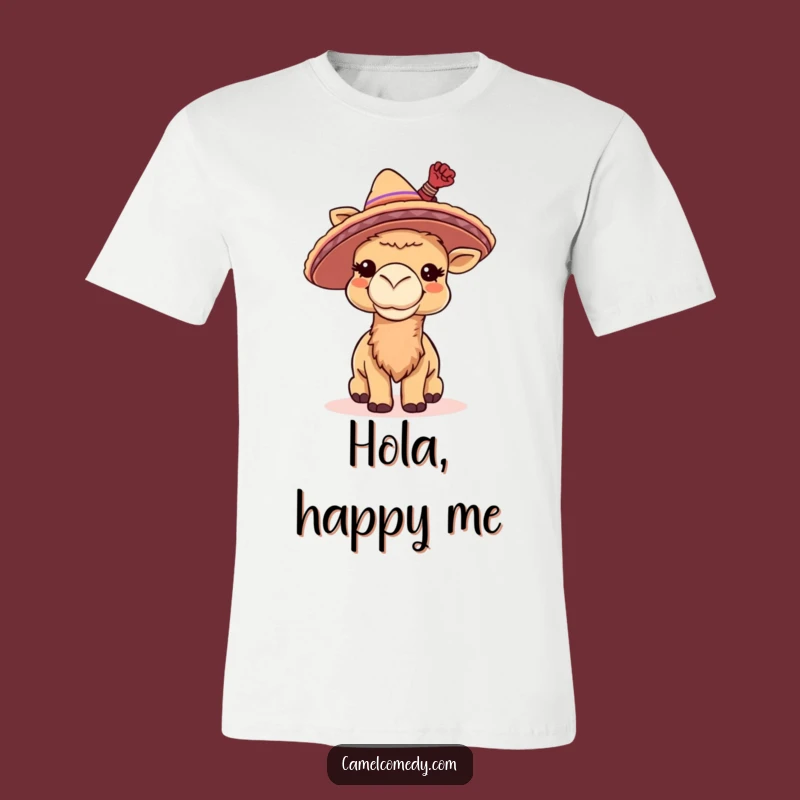 Funny Giggling Camel T-Shirt - Fiesta Ready Humor, Ideal Funny Gift!