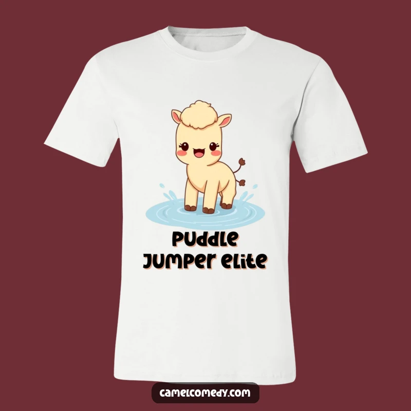 Funny Kawaii Camel T-Shirt: Splashing Camel Fun Tee, Humorous Gift