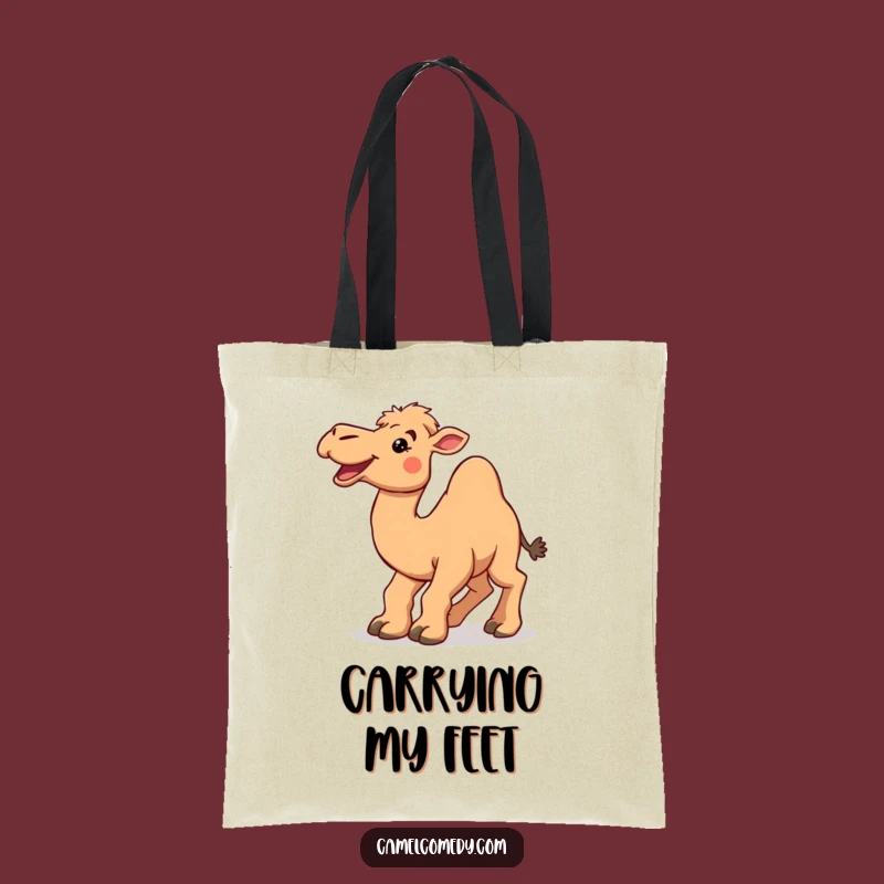 Funny Tripping Camel Tote Bag - Humorous Camel Accessory for Gifts