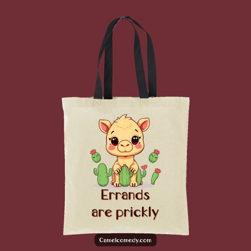 Funny Kawaii Camel Cactus Juggling Tote Bag - Hilarious & Practical