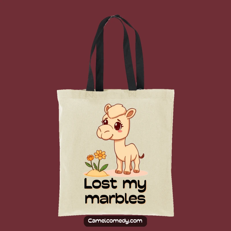 Funny Bewildered Camel Tote Bag - Surprise Bloom Humor, Perfect Gift for Shoppers