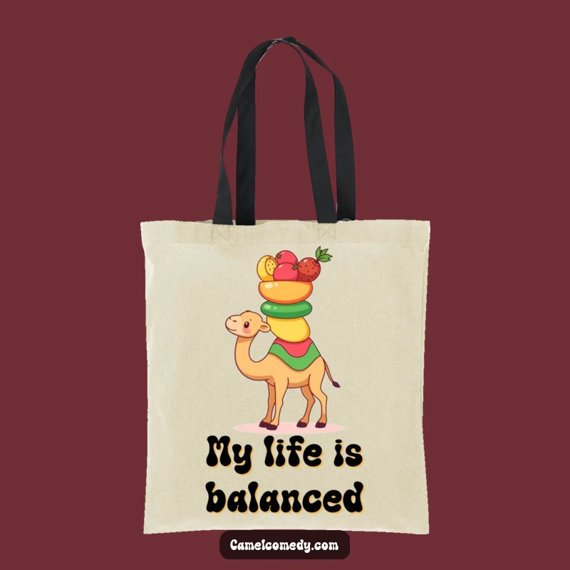 Funny Kawaii Camel Tote Bag: Spacious Fruit-Balancing Camel Carryall, Humorous Gift