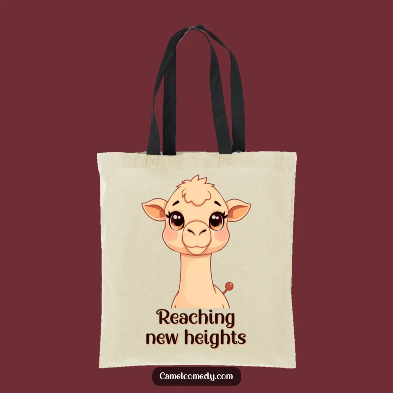 Funny Kawaii Camel Tote Bag: Spacious Neck-Stretching Camel Carryall, Humorous Gift
